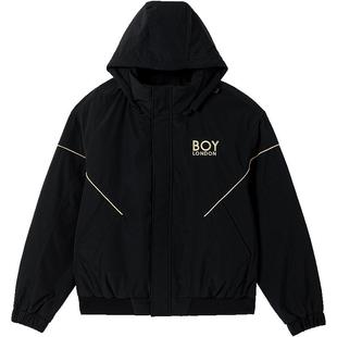 【黑金隼】BOYLONDON时尚潮牌经典短款冬棉服男女同款外套N29006