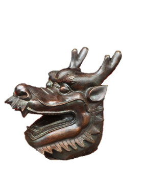 黄铜家居办公龙头生肖龙首