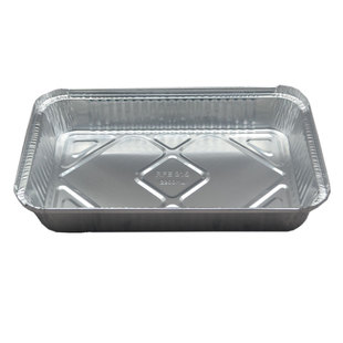锡纸盒一次性烤鱼打包铝箔餐盒烤肉盘环保烤箱烘焙烧烤长方形盒子