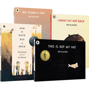 Jon Klassen Collection 乔恩·克拉森大奖故事绘本4册 帽子三部曲 凯迪克奖 凯特·格林纳威奖 名家作品 英文原版进口儿童图书