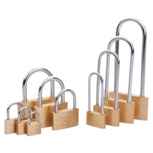 地球牌纯铜挂锁抽屉小挂锁小锁扣挂锁门锁长梁锁铜挂锁薄型箱包锁