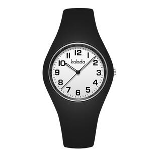 静音手表男孩初高中学生公务员考试专用简约儿童防水指针式石英表