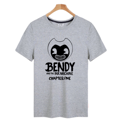 班迪墨水机器bendy游戏短袖t恤衫
