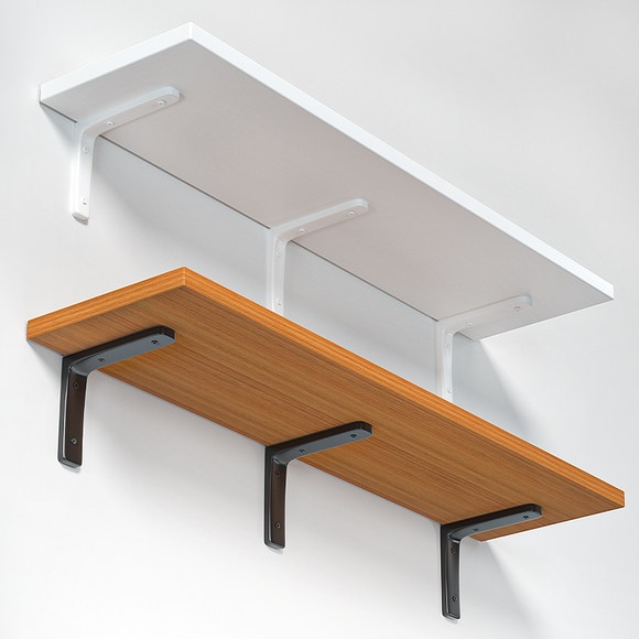 新款直销墙上置物架隔板墙面墙壁木板置物板搁板挂墙一字板支架壁