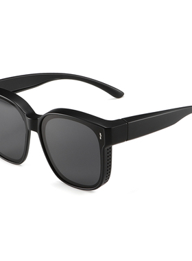 偏光墨镜可套近视镜男开车专用