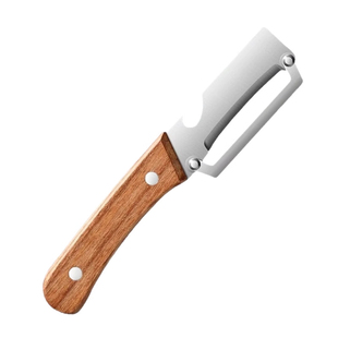 木柄多功能削皮刀新款不锈钢削甘蔗皮的刀厨房用削南瓜莴笋刮皮刀