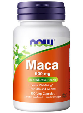 【自营】NOW诺奥玛卡Maca高浓浓缩片玛咖胶囊滋补男性提升活力