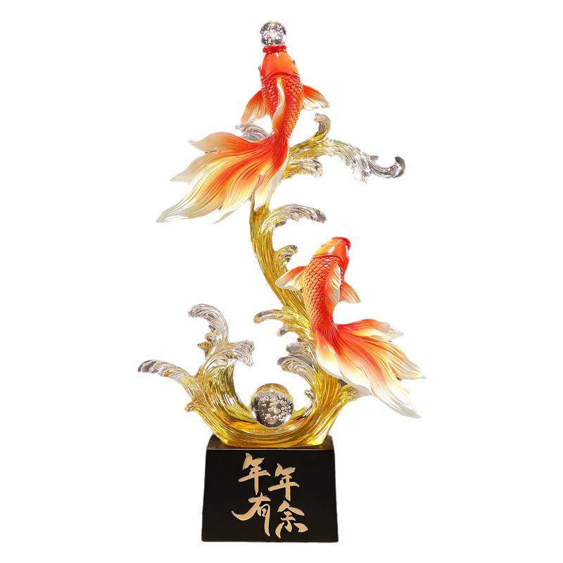 锦锂风生水起轻奢高级感大摆件
