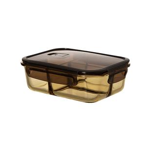 微波炉加热餐盒玻璃上班族饭盒密封分隔食品带可水果当保鲜便饭盒