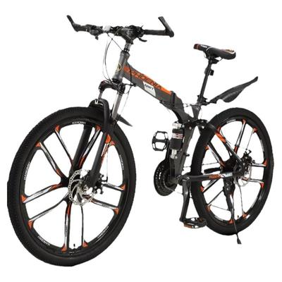 凤凰碟刹可折叠双减震山地自行车