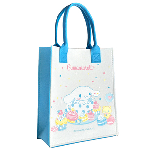 手提包毛毡包正版三丽鸥可爱卡通购物袋女生手拎包学生大容量提袋