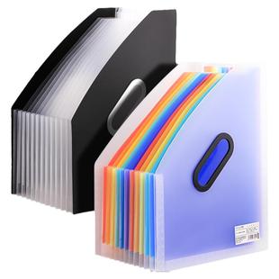 可立式手提文件夹伸缩风琴包多层初中生专用卷子整理神器高中生分类大容量放试卷收纳盒插页透明袋资料档案a4