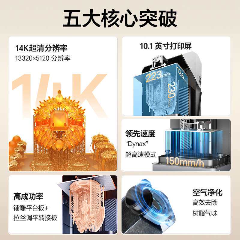 Creality/创想三维MageS 14K家用LCD 3D打印机10.1英寸高速高精度