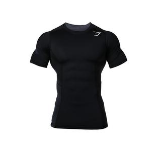 肌肉健身衣服训练短袖男紧身衣潮速干兄弟狗运动T恤高弹力压缩衣