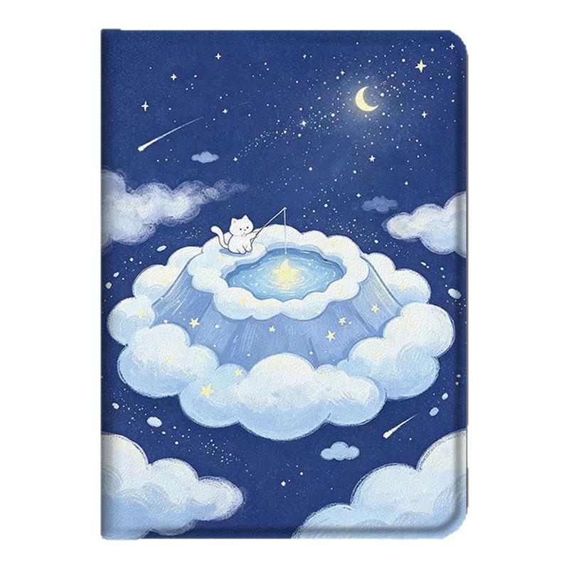适用卡通小猫苹果ipadpro趣味可爱air7简约2025新款mini6第10代11寸2023版12.9三折式3带笔槽5平板4保护套壳