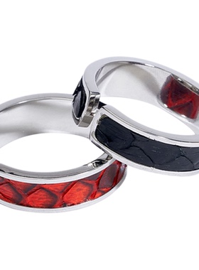 CHICCHOK正品原创蟒皮戒指高级手工制作