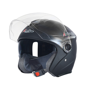 电动车头盔女四季通用带可拆围脖秋天冬季保暖男士骑行半盔双镜片