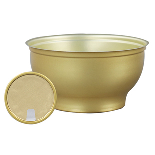 封罐机一次性餐盒955燕窝粥金碗佛跳墙易拉盖圆碗250ML易拉罐铝碗