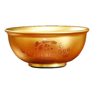 圆通佛具供碗铜碗家用供奉佛前供斋敬神上供水杯八供碗仙家堂口