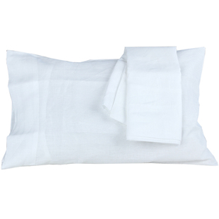 外单法国酵素水洗汉麻亚麻床单被套配套枕套天然舒适单人两只包邮