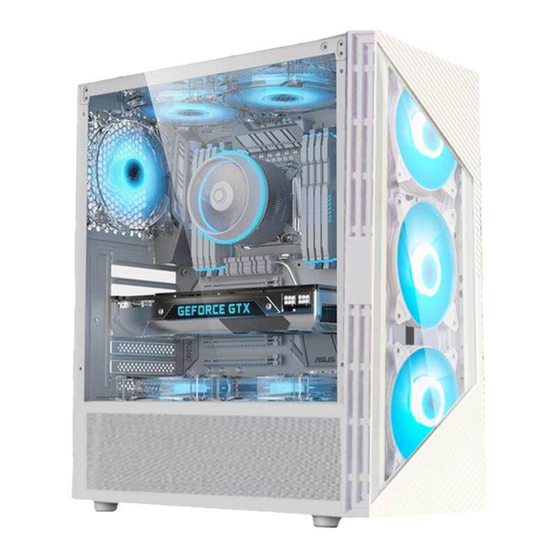 新基地ITX M-ATX ATX 台式DIY海景侧透水冷大板商务游戏电脑机箱