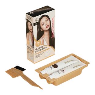 婕宜之屋韩国明星【高旻示】无氨植物染发剂深棕 5NB