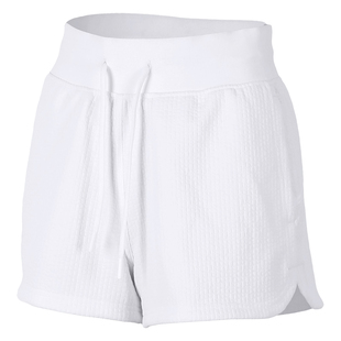 movingtime休闲运动短裤女宽松跑步训练瑜伽健身高腰口袋三分裤子