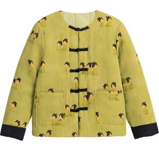 新中式纯棉服女士国风唐装复古2026新款冬季加厚保暖汉服棉袄外套