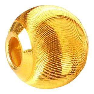 沙金珠猫眼珠黄金色转运珠diy手工编织手绳手链串珠项链圆珠吊坠