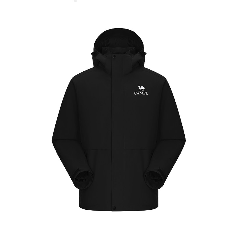 [拒水羽绒胆]骆驼雪线羽绒服冲锋衣男款2026新款外套三合一登山服