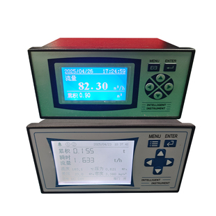 智能流量积算仪蒸汽气体液体流量控制器温压补偿累积仪液晶显示仪