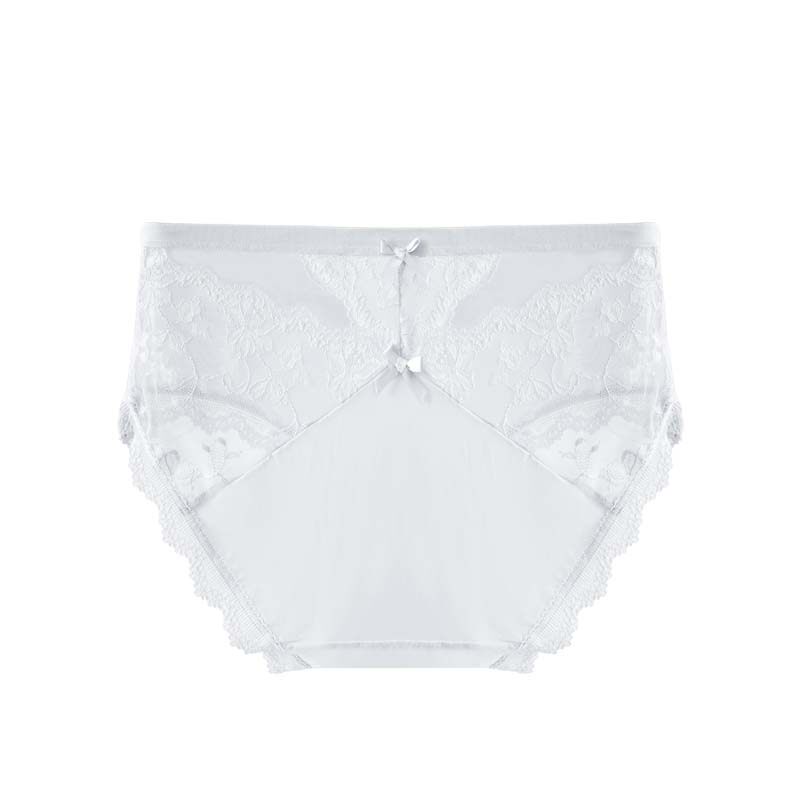UFEEL内裤女法式蕾丝内裤纯欲舒适纯棉底档性感无痕三角裤女3842