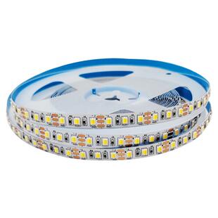 LED双色温灯带12v24伏二合一2835三色可调光变色自粘无极调光灯条
