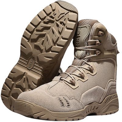 春秋季中高帮军迷透气防刮作战靴