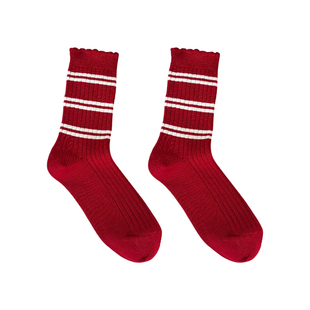 本命年大红色袜子2026马年女款秋冬中筒袜送礼物结婚情侣礼盒长袜