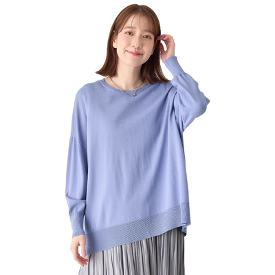 any FAM慵懒适宜时尚可洗接触冷感UV防护条纹上衣T恤女onward