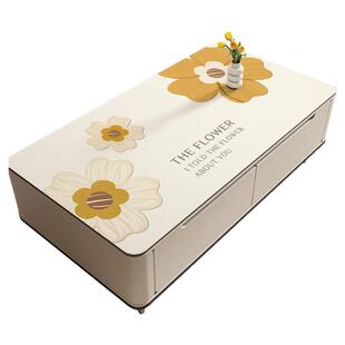 印花桌垫2025新款免洗防水防油PVC皮革高级感桌面保护餐桌茶几垫