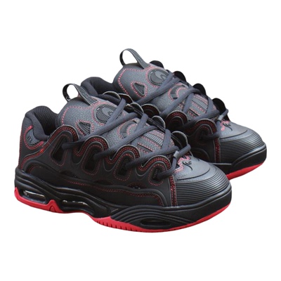 OSIRIS厚底气垫反光面包板鞋男