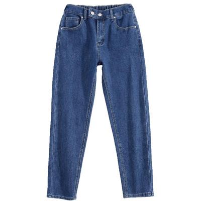 真维斯女装加绒保暖九分牛仔裤