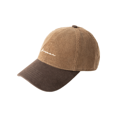 【太一帽社】灯芯绒棒球帽秋冬女