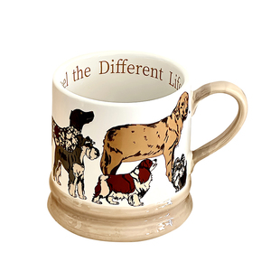 复古原创帕皮小狗陶瓷马克杯可爱女生高颜值喝水杯子咖啡杯伴手礼