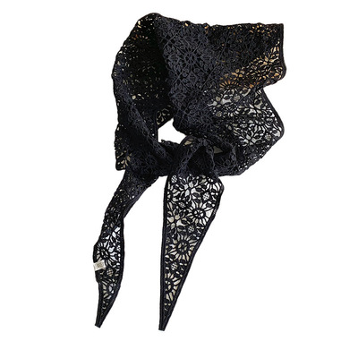 女针织三角巾百搭护颈多色