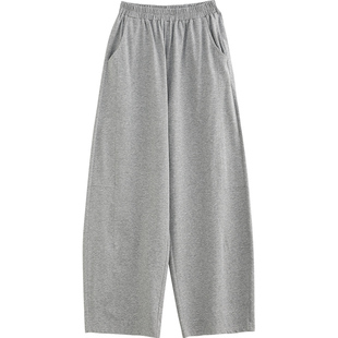 诺诺公主S1N初中生2026夏新款弯刀阔腿裤女青少年薄款凉感休闲裤