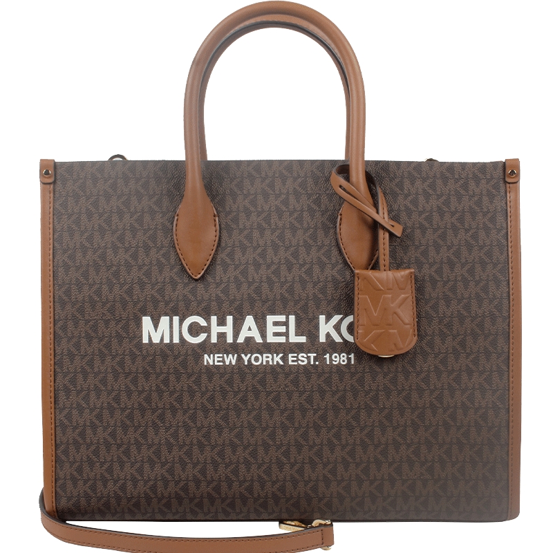 【热销新品】Michael Kors/MK女包MIRELLA印花单肩手提托特包