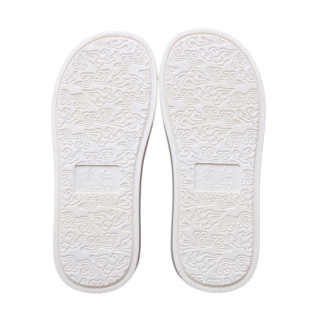 PVC吹气牛筋底高弹力正品加宽加厚踩屎感拖鞋底常红祥云鞋底