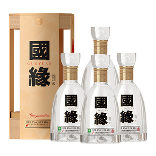 【42度原箱】国缘四开4开醇厚高档白酒水今世缘纯粮食酿500ml*4