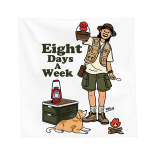 户外营地挂布露营氛围装饰背景布夏令营派对野外团建探险活动旗帜