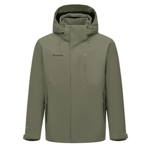 【商场同款】坦博尔冬季户外三合一防风防水羽绒服男士保暖厚外套