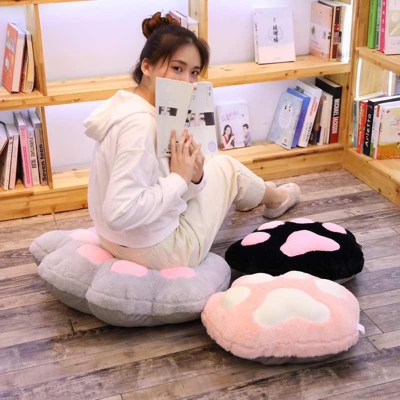 少女心萌猫爪坐垫大靠垫抱枕地上懒人家用榻榻米客厅椅子屁股垫子