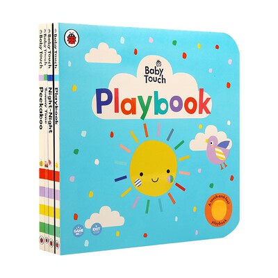毛毛虫点读书 Baby Touch Peekaboo 宝宝触感洞洞书躲猫猫peek a boo触摸书4册 0-3岁儿童幼儿英语启蒙认知babytouch playbook
